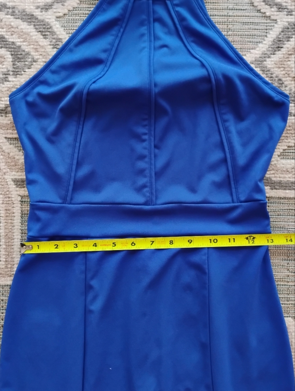 Amazon Royal Blue Halter Maxi Gown - Picture 3 of 5